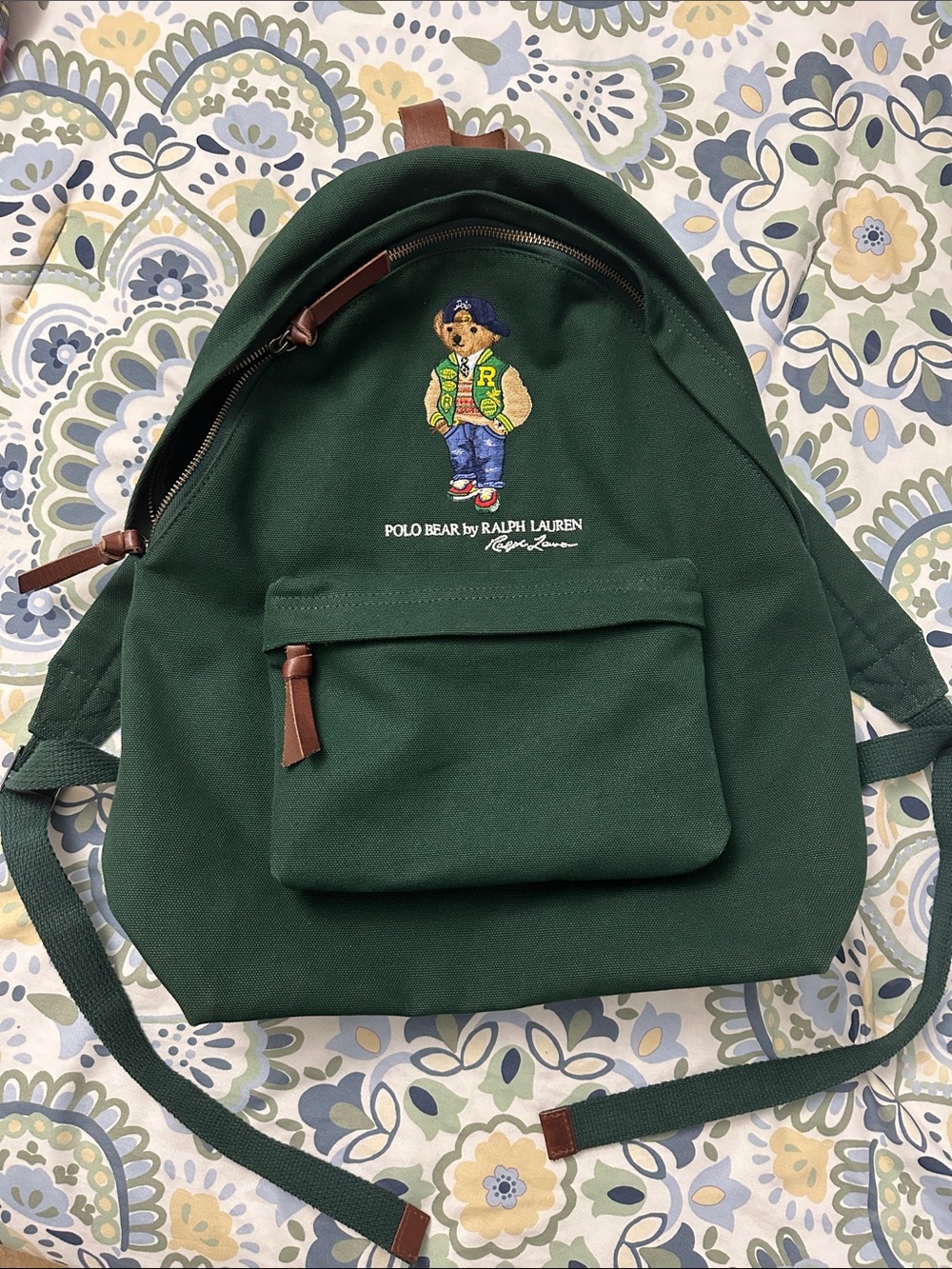 Polo Ralph Lauren Polo Bear Canvas Backpack Green